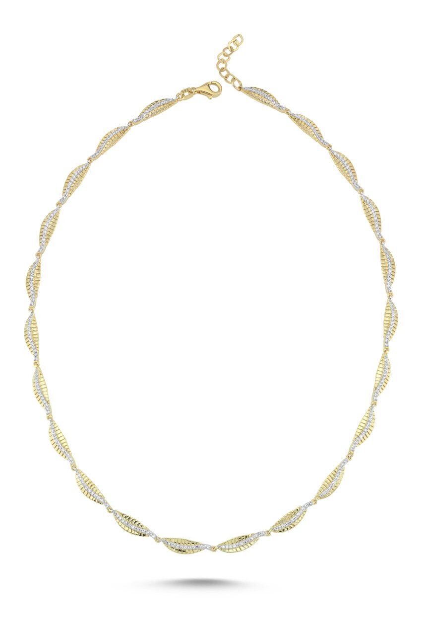 LEAVES NECKLACE Sarı Altın