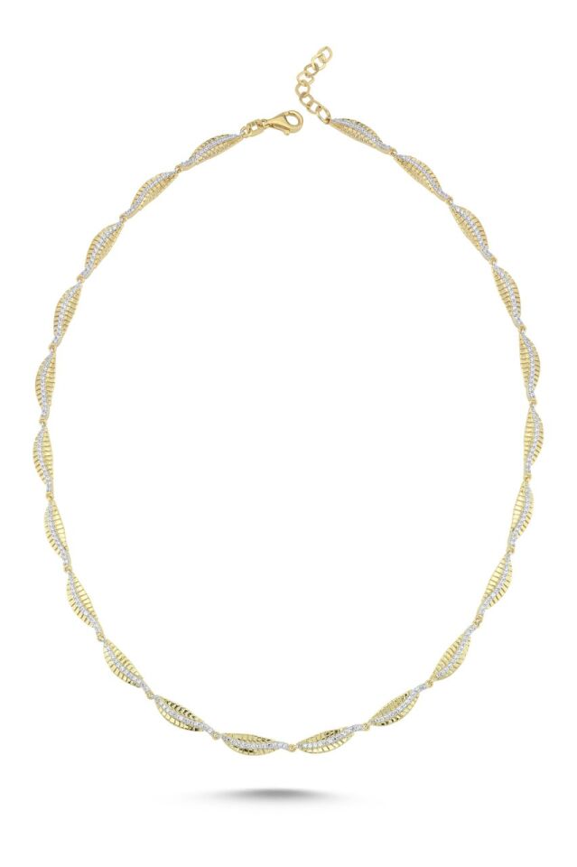LEAVES NECKLACE Sarı Altın