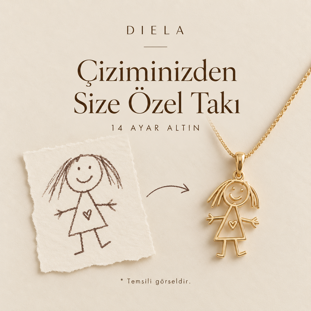 Çiziminizden Size Özel Takı