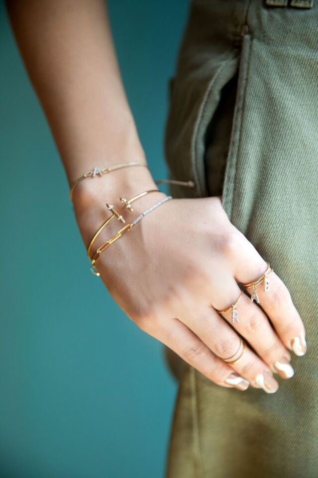 UNIQUE CUFF Sarı Altın