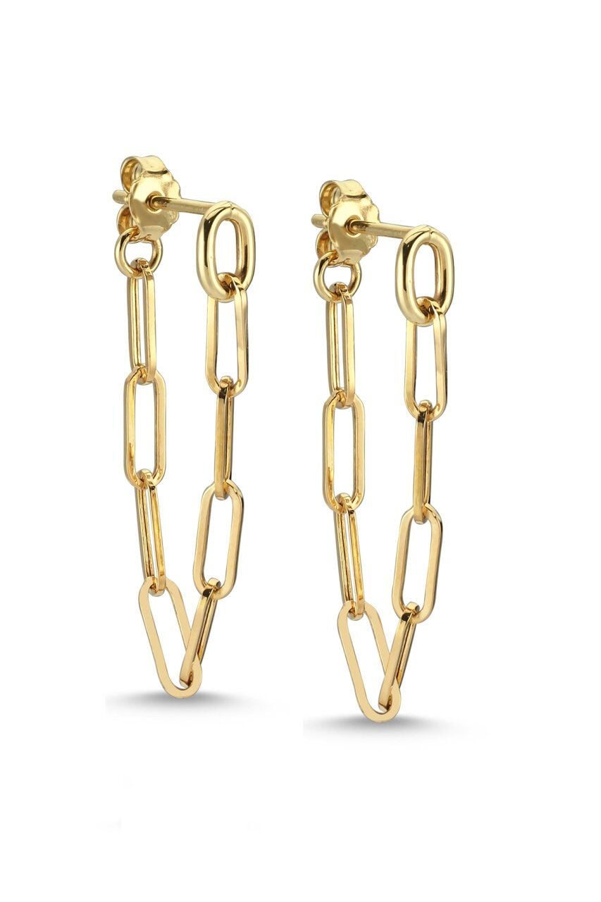 SHORT CHAIN EARRINGS Çift