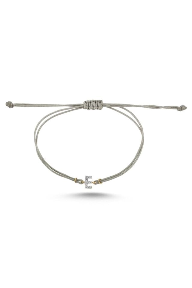 İPLİ HARF/INITIAL BİLEKLİK S - Mor