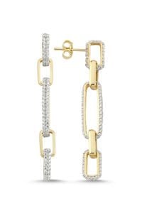CUBIC LONG EARRING