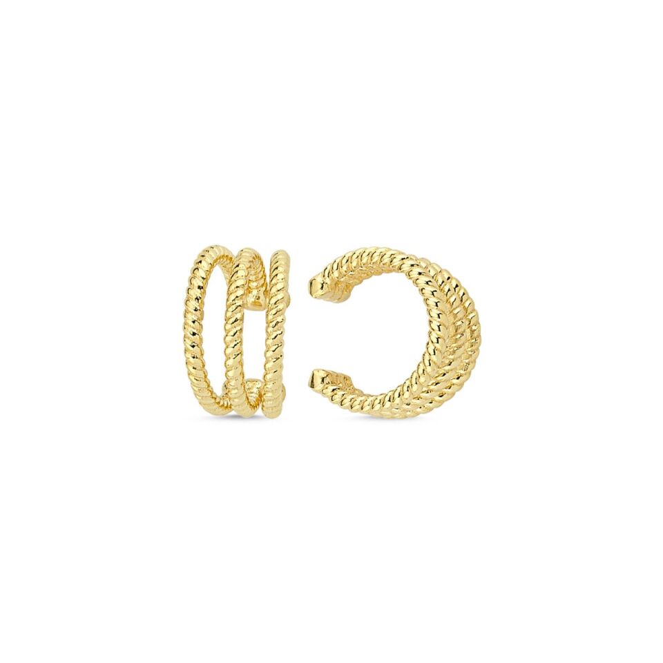MARILYN EAR CUFF Sarı Altın