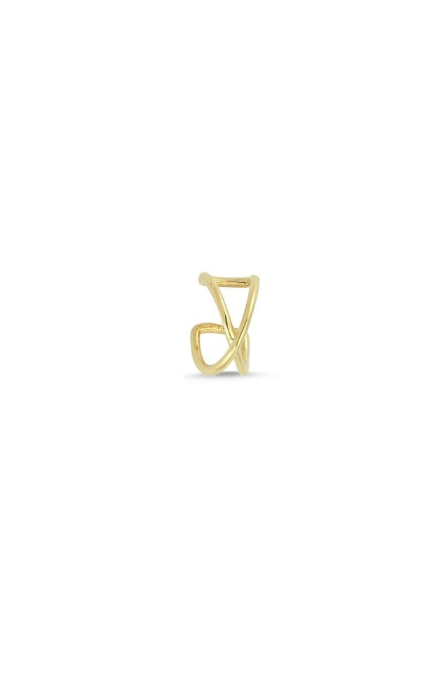 CRISS EAR CUFF Sarı Altın