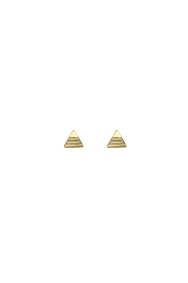 MINI TRIANGULAR Pembe Altın - Çift