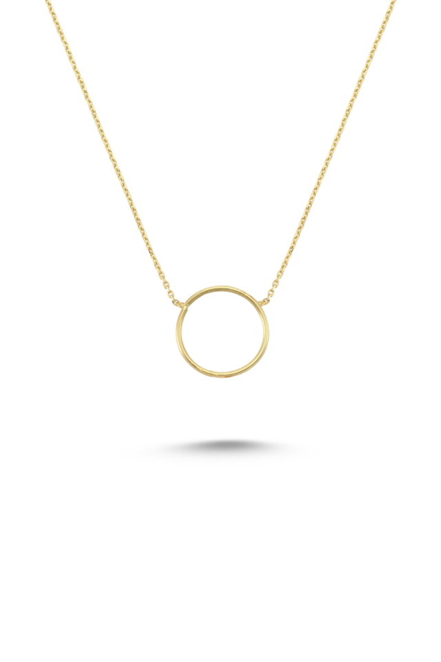 CIRCLE NECKLACE Sarı Altın