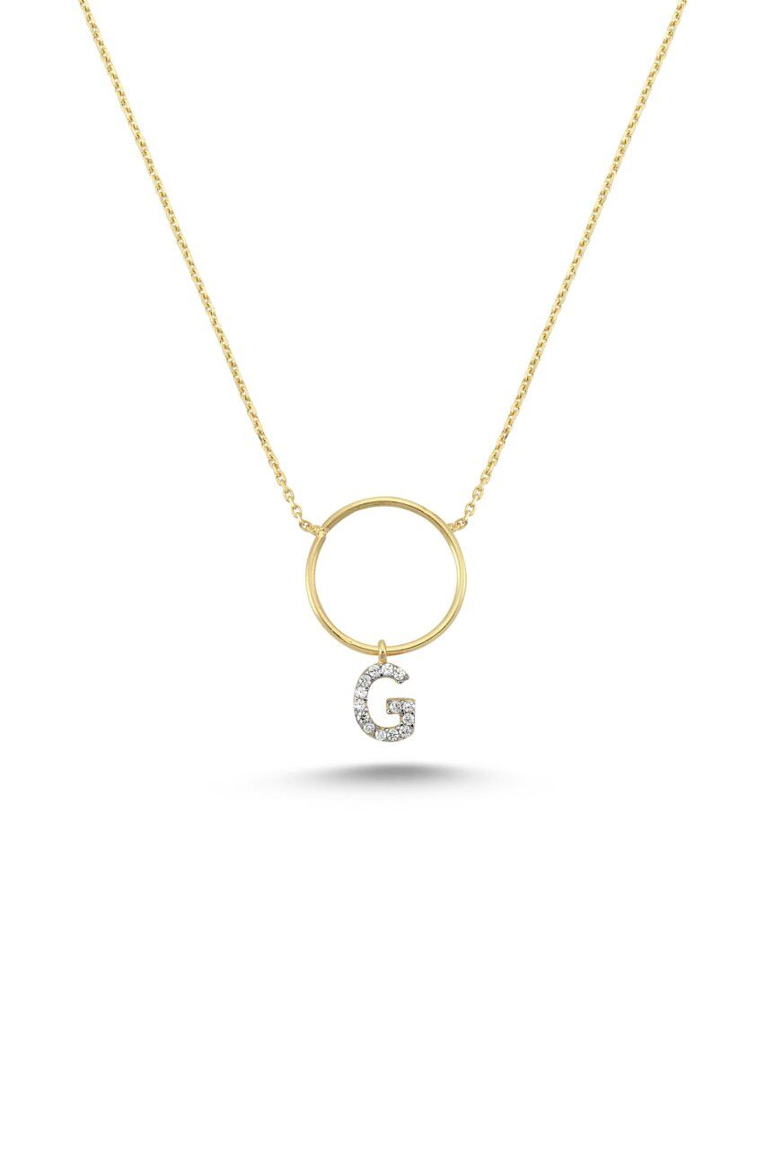 INITIAL NECKLACE/ HARF KOLYE Sarı Altın - Ş