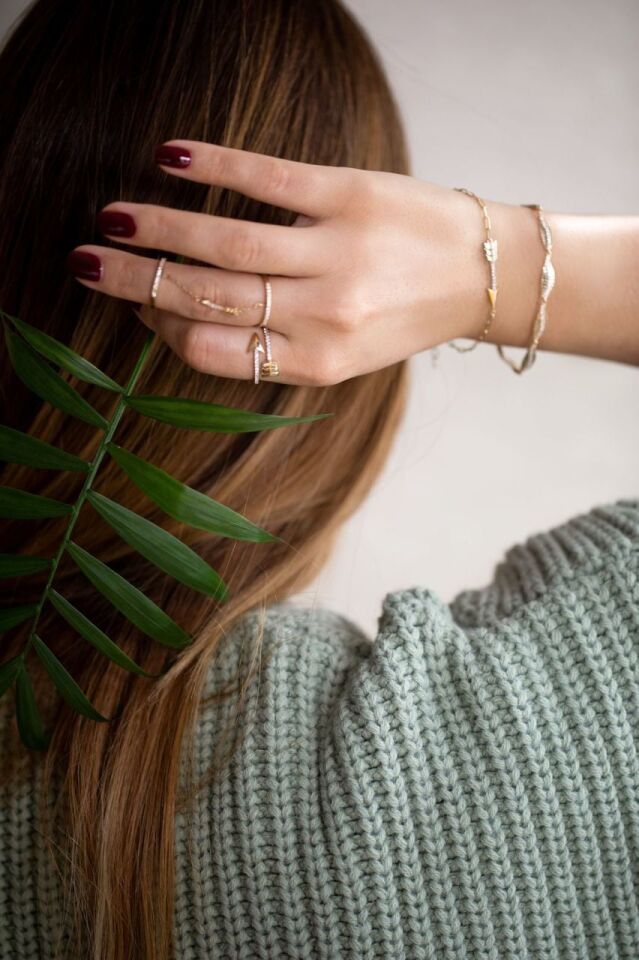 ARROW RING Beyaz Altın - 17