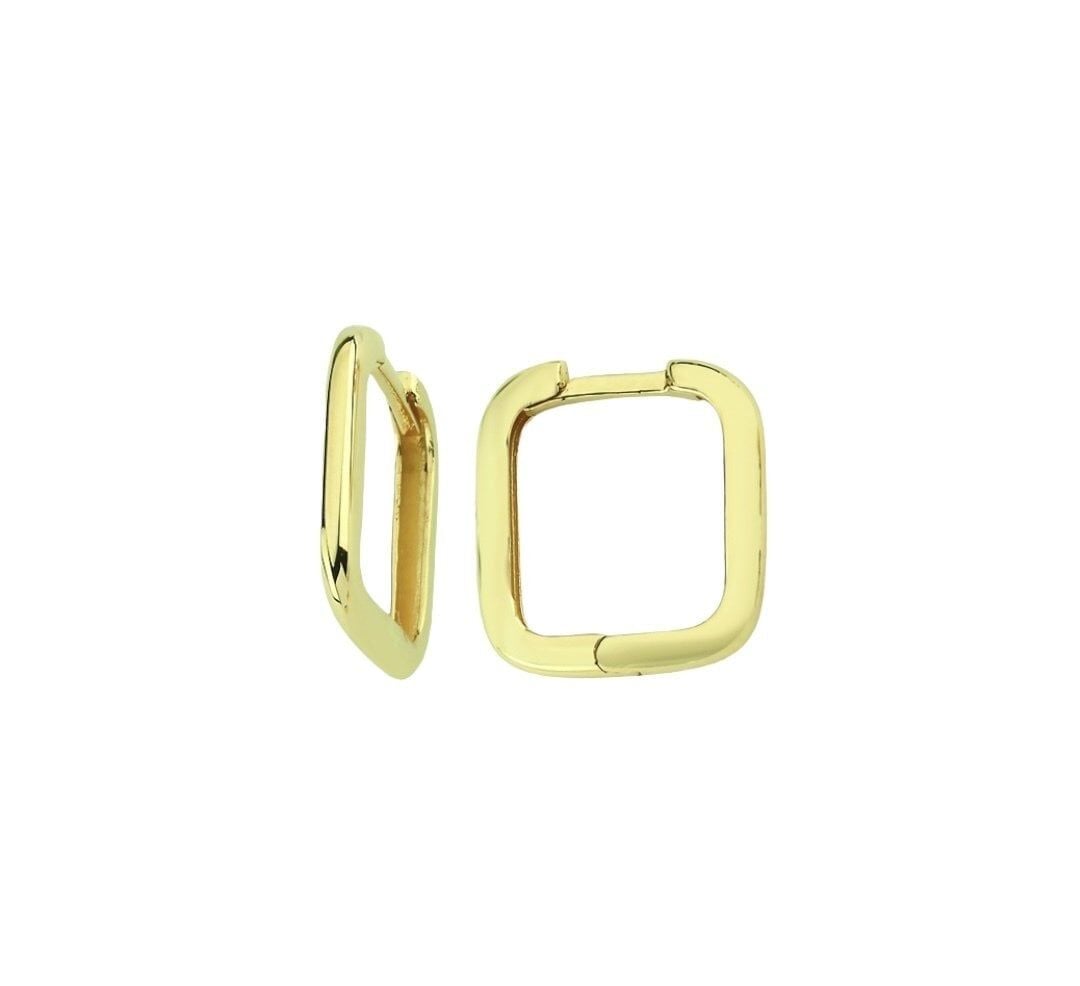 THIN SQUARE Beyaz Altın - Tek