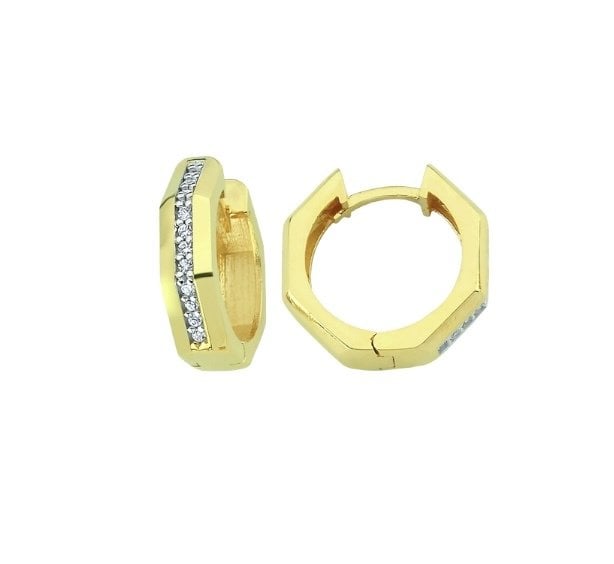 OCTAGON EARRING